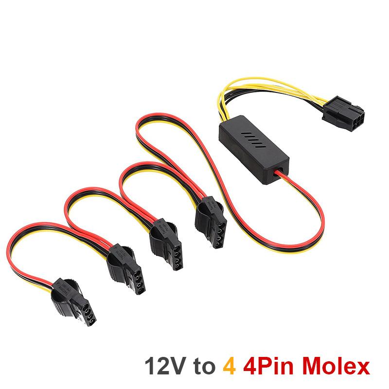 8Pin/6Pin к Sata жесткий кабель адаптера питания Соединительный кабель 12V к 4Pin Molex HDD шнур питания