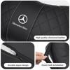 Car Headrest Neck Pillow Seat Neck Lumbar Support Waist Cushion For Benz AMG A C E S G Class W201 W210 W108 W204 W205 W203 BL1