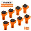 8 Pcs Workbench Tenon Stopper Non Marring Durable Nylon Non-slip EVA Rubber Used for 19/20mm Hole Desktop Clip