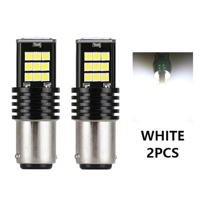 2 шт. Светодиодные лампы 1157 BAY15D 1156 BAU15S PY21w BA15S P21W Светодиодная лампа указателя поворота 3030SMD CANBUS БЕЗ ОШИБОК Автомобильная задняя лампа Стоп-сигналы