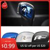 For VW VOLKSWAGEN 2026 New 1pair Alloy Car Gear Shift Knob Decals Sticker for VW Magotan CC Golf 7 T-ROC C-TREK Touran Beetle Pa