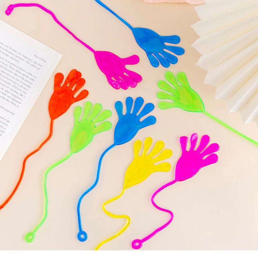5-50 Pcs Sticky Hand Slap Toys - Stretchy, Squishy Palm Toys for Kids, Fun Party Favors & Novelty Gifts