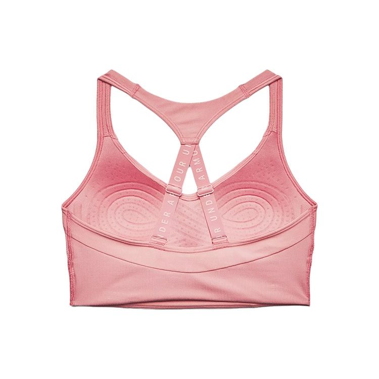 Under Armour Infinity Rib Solid Training Sports Bra Женское нижнее белье Clay-Pink 1365772-663