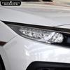 For Honda Civic 10th 2016- 19  TPU Car Headlight Film Protective Sticker Lamp Hoods Transparent Smoke Black Accessories