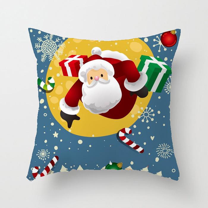 40/45/50/60cm Christmas Cushion Cover Christmas Ornament Home Christmas New Year Gift Pillow Case