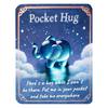 Pocket Hug Turtle Emotional Support Animal with Pocket Hug Card Positive Mini Penguin Elephant Gift for Friends Kids Coworkers