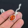 Размер Янтаря 10x14 Подвеска на Цепочке Камень Ручной Работы Тонко Отполированный Подвеска из Стерлингового Серебра 925 пробы с Современным Дизайном Подарок на Свадьбу для Невесты