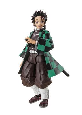 TAMASHII NATIONS Демон Kimetsu no Yaiba Танджиро примерно ПВХ АБС окрашенная фигурка действия S.H.Figuarts Убийца Камадо, 140 мм, &