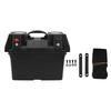 Trolling Motor Battery Box Smart 12V Boat Marine Battery Power Center for RV Van SUV ATV Camping