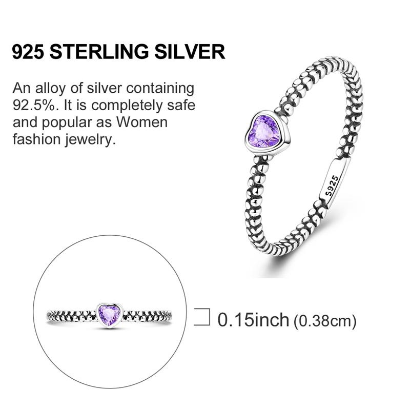 Original Rings 925 Silver Simple Sparkling Heart Bow Dragon Firefly Star Moon Ring for Women Girls Wedding Jewelry Gift