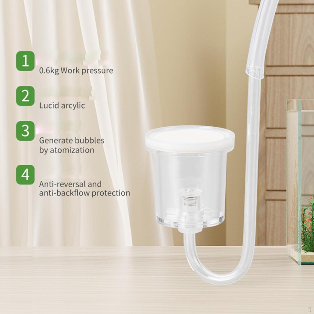 Акриловые аксессуары Легкая система CO2 для аквариума для водных растений Настольное фото Офис