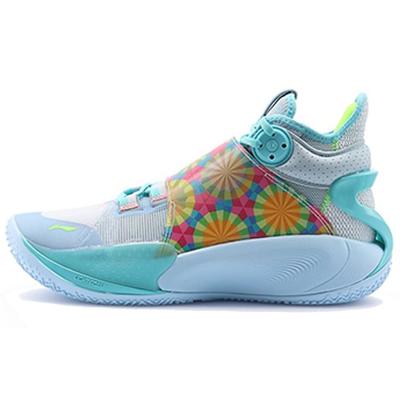 Баскетбольные кроссовки Li Ning Sonic 9 с амортизацией, противоскользящие, износостойкие, средней высоты, мужские баскетбольные кроссовки сине-серого цвета ABAR011-8