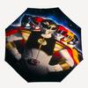 Power Rangers, Team Themed Automatic Opening and Closing Umbrella, Compact Travel Umbrella, Lightweight and Portable, Suitable for Beach Com