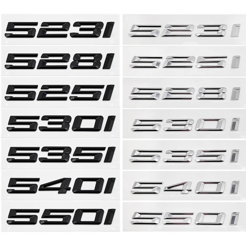 ABS Car Rear Trunk Letters Logo Badge Emblem Sticker For BMW 5 Series 520i 525i 528i 530i 535i 540i 523i E39 E60 E61 F10 F11 G30 ir2