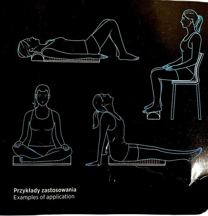 Mata Zdrowotna Do Masażu Z Kolcami Do Akupresury Poduszka Na Ból Pleców