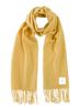 Yellow Ochre Cashmere Solid [matti Totti] 23. Scarf, 100% Cashmere, Large, Thick, Men's, Color, Long, Gift, Present, A0025B-18