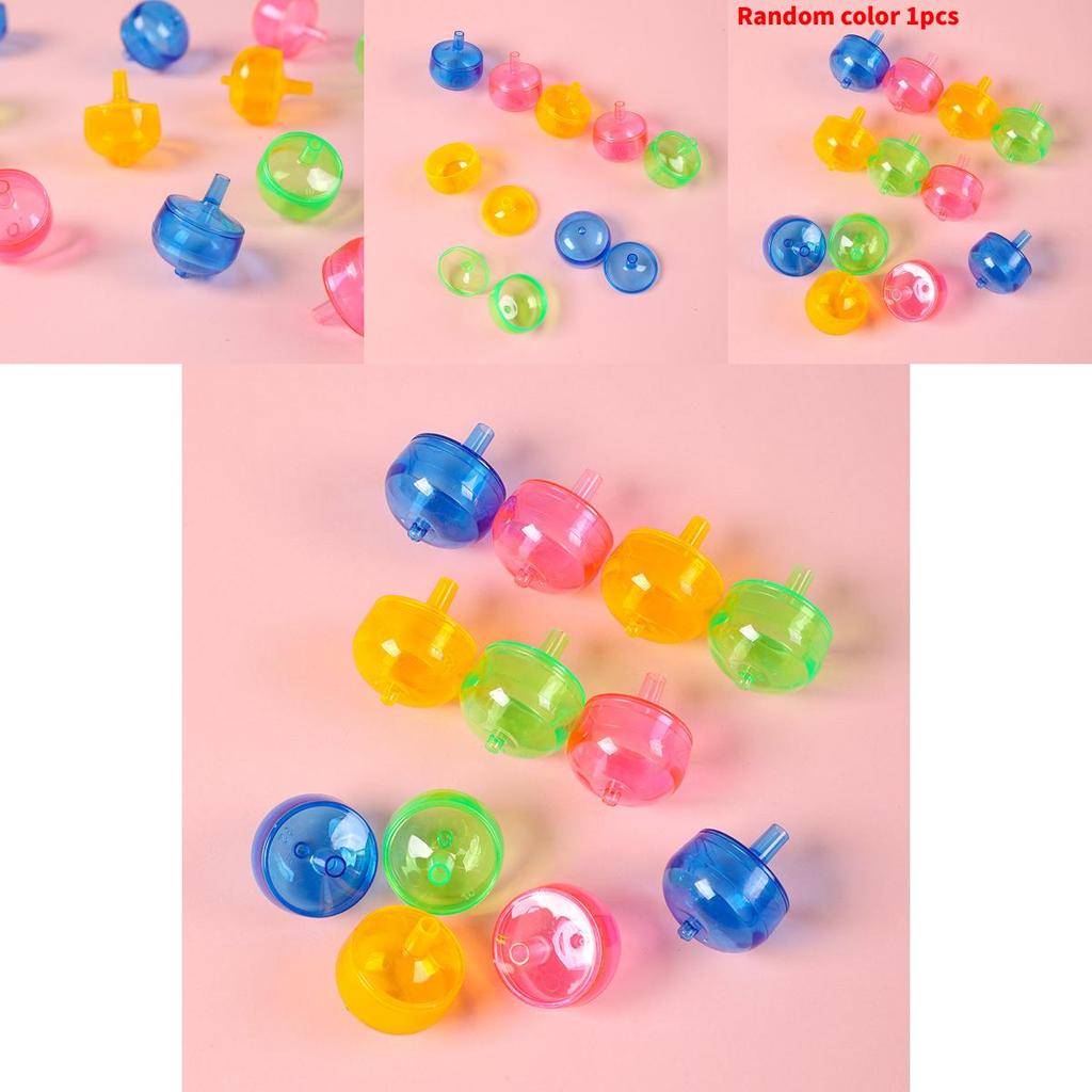 Classic Transparent Gyroscope Toy For Kids Plastic Handheld Creative Gift For Children