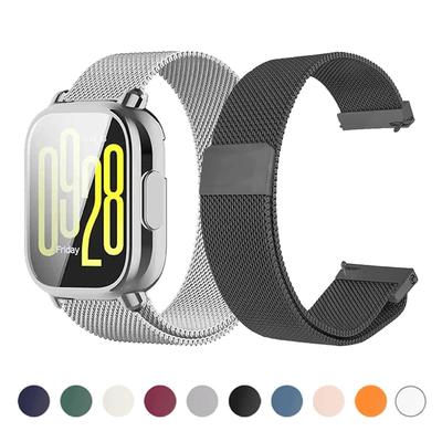 Миланский сетчатый ремешок для Redmi Watch 5 Active, ремешок с чехлом и защитной пленкой для экрана, ремешки для Redmi Watch 5 Lite, браслет, аксессуары
