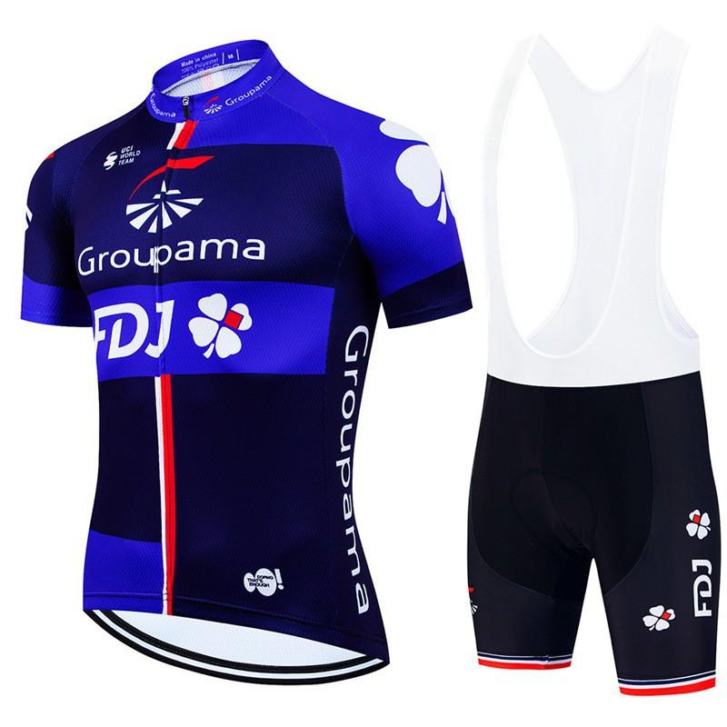 FDJ Cycling Suit Set Bicycle Short-sleeved Shorts Men Women Mountain Road Clothes Team Edition