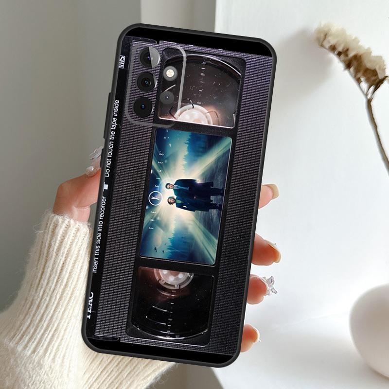Ретро-чехол для VHS-кассеты для Samsung Galaxy A16 A55 A06 A05 A36 A26 A54 A34 A14 A22 A32 A52 A35 A15 A53 A13 A56