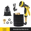 Telescopic High-Pressure Hose for Garden, Car, and Floor Washing with Water Gun
