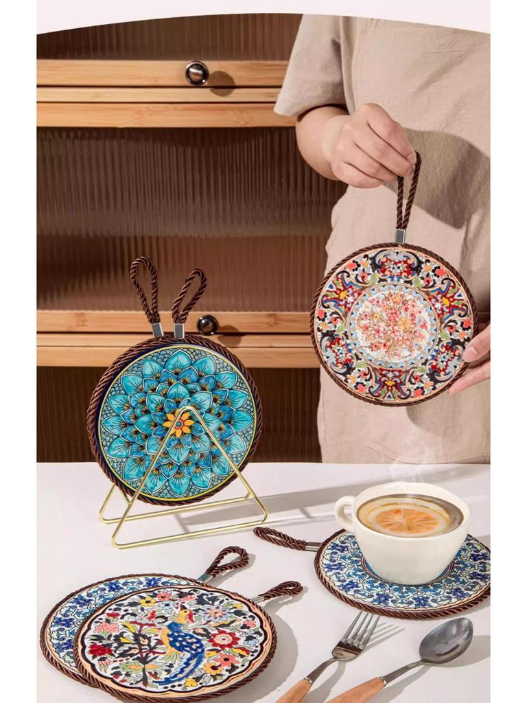 Изолированный коврик для стола, устойчивый к высоким температурам: Прихватка, подставка и защита от ожогов для посуды, мисок и запеканок