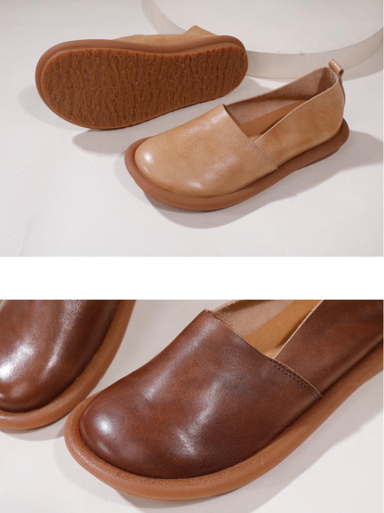 Johnature Туфли на плоской подошве в стиле ретро, ​​повседневная женская обувь на мягкой подошве с круглым носком и круглым носком, универсальная женская обувь