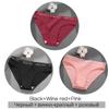 FINETOO 3Pcs/Set Women's Underwear Cotton Panties Sexy Knickers Female Underpants Solid Color Briefs Intimates Women Lingerie M-2XL
