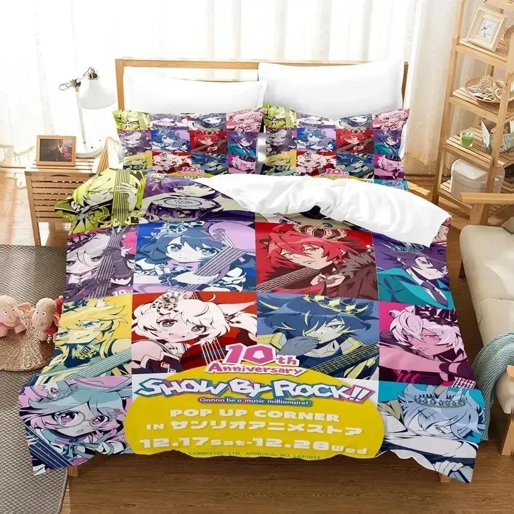 Anime Show By Rock Bedding Set Duvet Cover Bed Set Quilt Cover Pillowcase Comforter King Queen Size Boys Adult Bedding Set