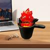 Adorable Calcifer Lamp Statue Night Light Cartoon Shape Warm Orange Flame Light Bedroom Office Decoration