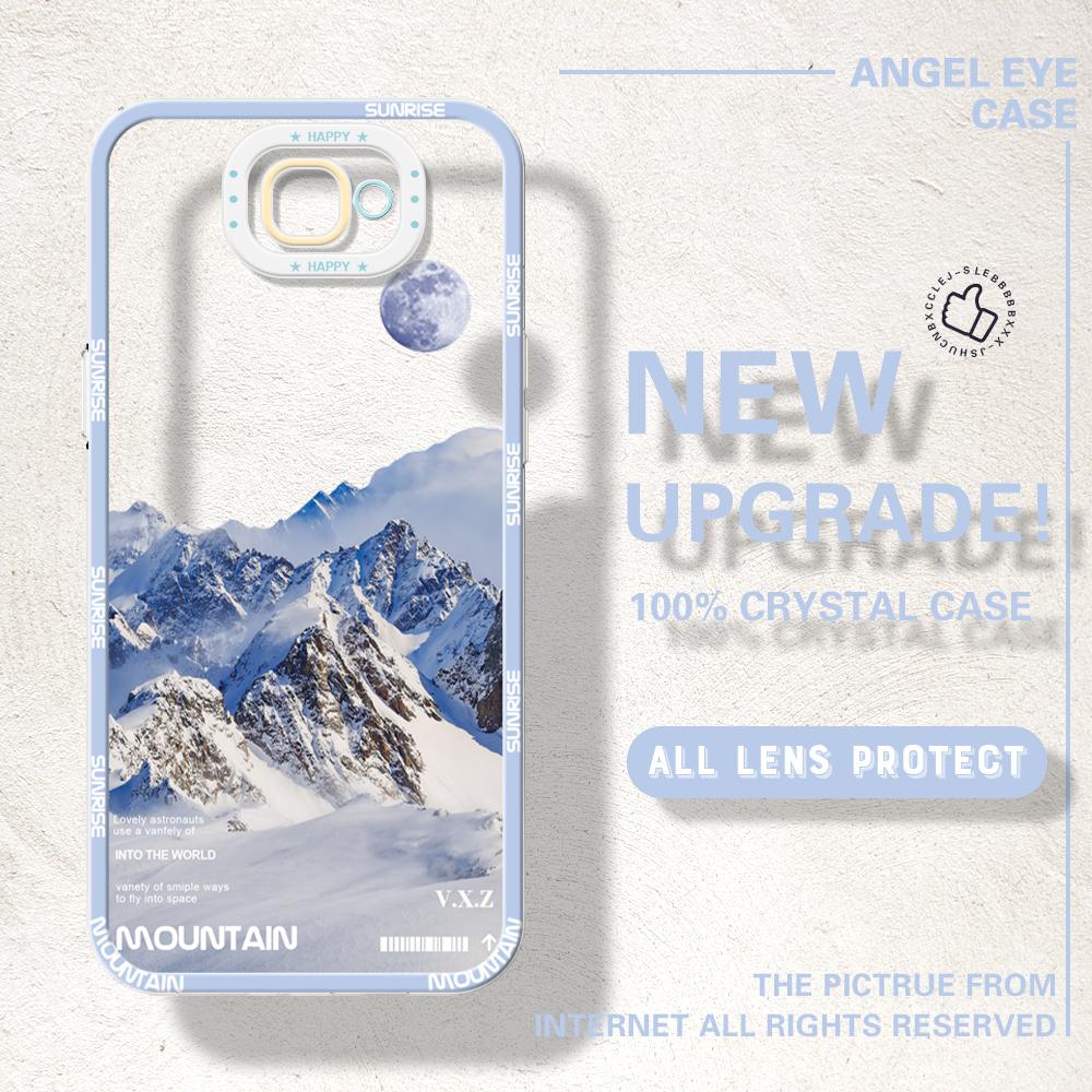 Shockproof Cartoon Painted Pattern Crystal Phone Case Transparent Soft Full Cover Camera Protection Cover for IPhone Samsung Redmi OPPO Realme Vivo