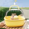 Portable Hamster Travel Carrier Breathable Small Pet Carrying Box Hedgehog