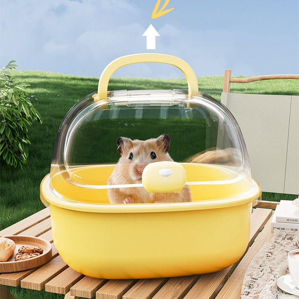 Handheld Chinchilla Outdoor Cage Portable Small Pet Carrying Box Hamster Travel Carrier Hedgehog