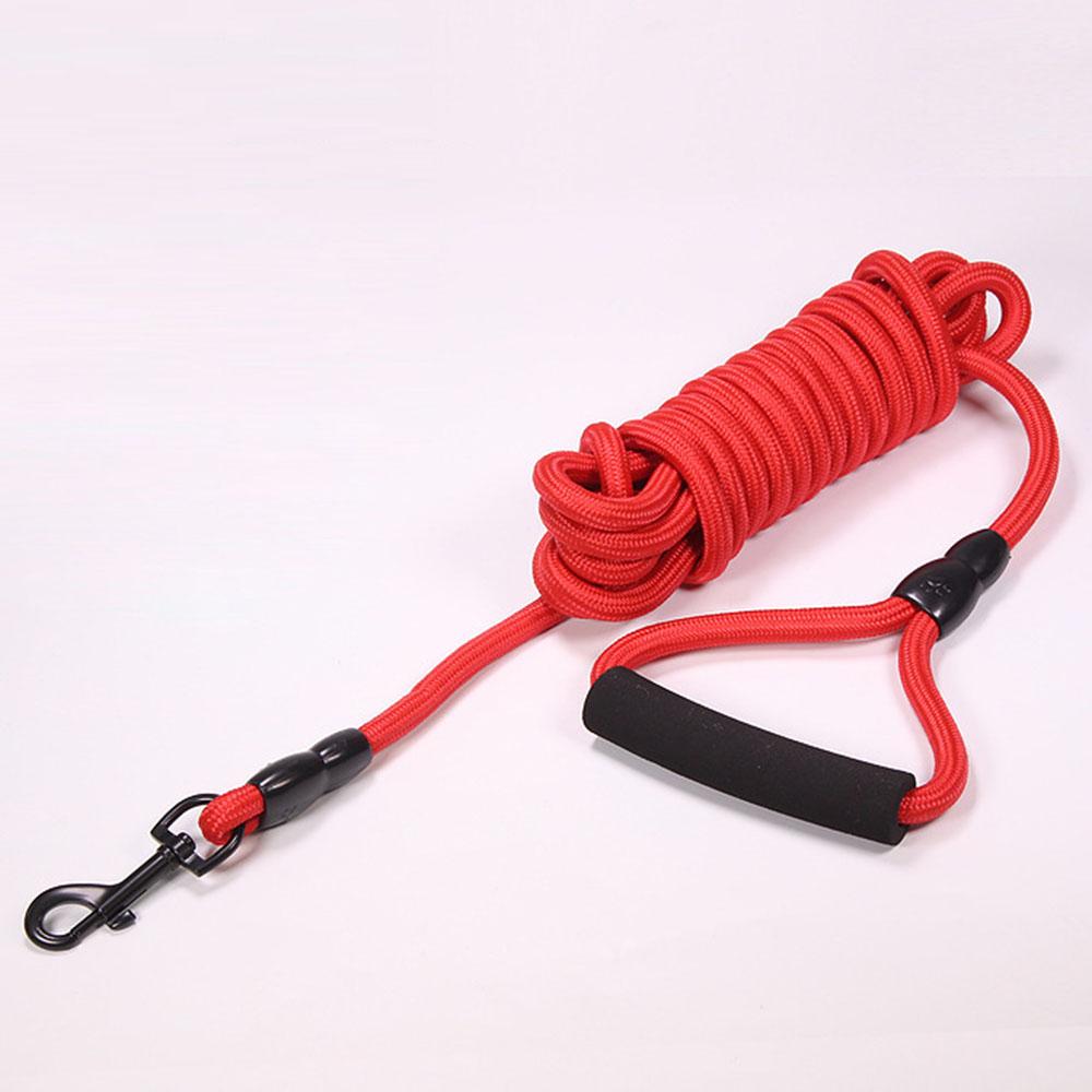 Поводок для домашних собак, нейлоновый длинный поводок для отслеживания, круглая веревка для собак, тренировочный поводок для прогулок на открытом воздухе, поводок для маленьких, средних и больших собак 5 м/10 м