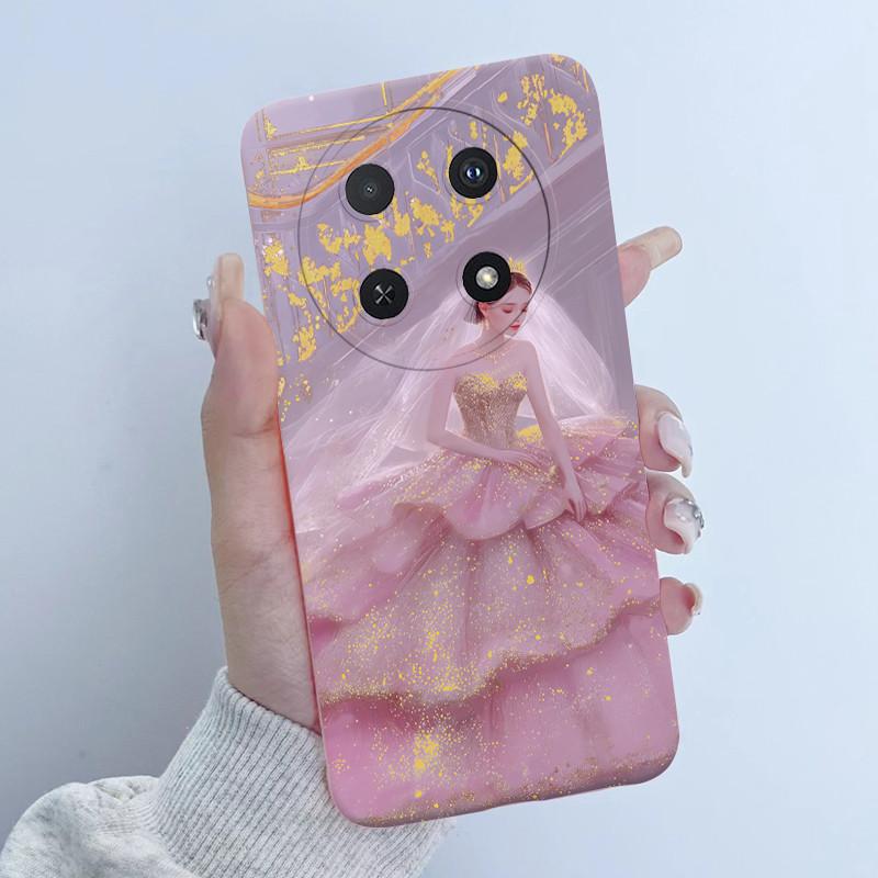 Чехол для Huawei Nova 12i Дизайн 'Девочка с цветами' Мягкий силиконовый чехол для телефона для Huawei Nova12i 12 i 4G CTR-L81 L91 Nova 13i Чехол Capa