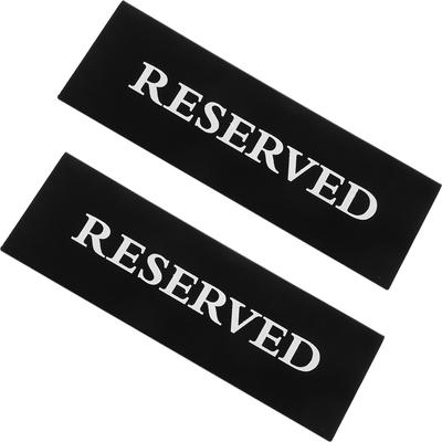 2шт акриловый знак Reserved многоразовый Reserved знак ресторанный стол Reserved знак v-образный стол Reserved