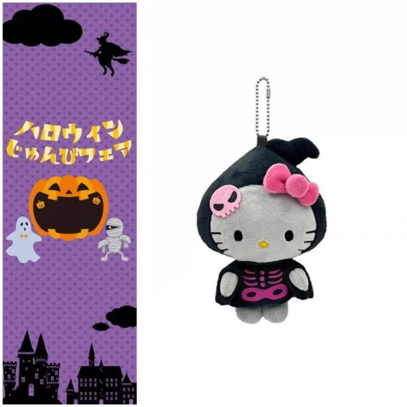 НОВЫЙ Хэллоуин Hello Kitty Брелок-кукла Аниме дьявольский стиль тыква Кошка Китти кукла Подвеска брелок для рюкзака Аксессуары