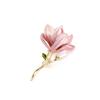 Magnolia Brooch Zinc Alloy Pin with Oil Dripping Process Decorative Pin T-Shirts Dresses Coats Badge Jewelry Accessory
