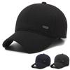 Hat Men'S Thermal Cap Middle-Aged And Elderly Winter Baseball Cap Outdoor Piled Thickened Cotton Hat