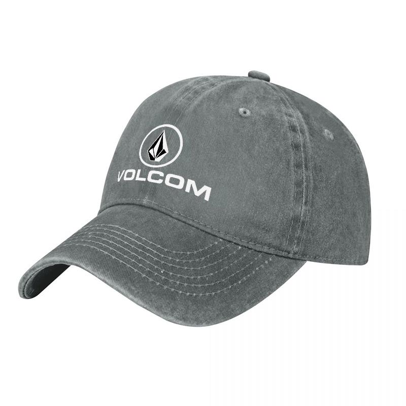 Volcom Logo Washed Cotton Baseball Cap Classic Fit Adjustable Hat with Iconic Brand Embroidery