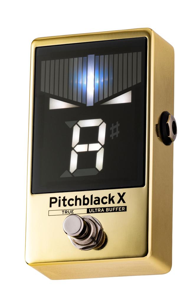 KORG Pitchblack X Pedal Tuner for Limited Edition Cent High Ultra True DC Strobe Gold Guitar/Bass, Color, ±0.1 Accuracy, Buffer, Bypass, Out, Tuning,
