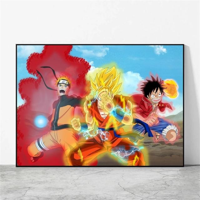 Холст, настенное искусство, аниме Наруто, висит, подарки другу, классические эстампы и эстампы, украшения, постеры, домашние фотографии