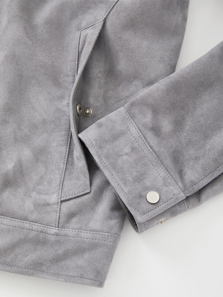 Ikalook Lambskin Collared Zip-Up Jacket Cljp105