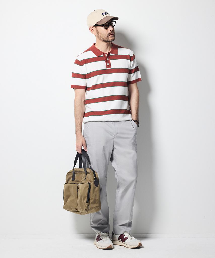 STCO Diems Striped Collar Knit Orange (Classic Fit)_Dgkvb61Cto