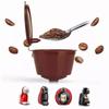 Многоразовый фильтр-капсула для кофе для Nescafe Dolce Gusto, многоразовая крышка, ложка, щетка, фильтр, кухонные аксессуары, чашка для кофейных зерен