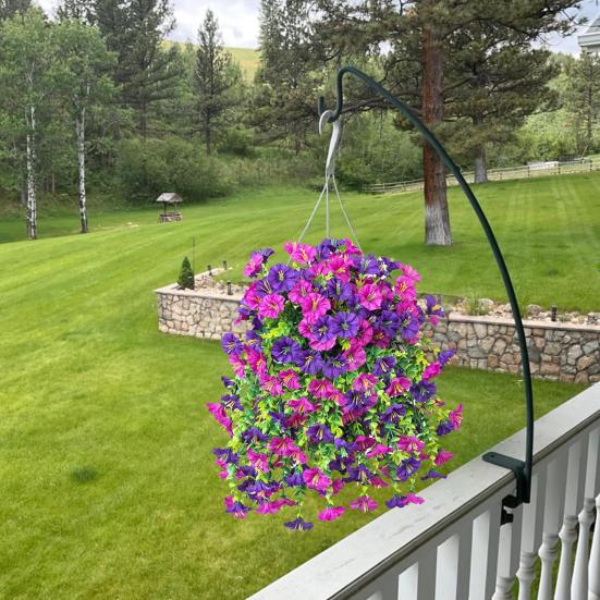 3 шт. подвесной искусственный цветок ипомеи устойчивый к ультрафиолетовому излучению реалистичный искусственный шелковый цветок для свадебной вечеринки в помещении и на открытом воздухе в саду настенный искусственный цветок украшение