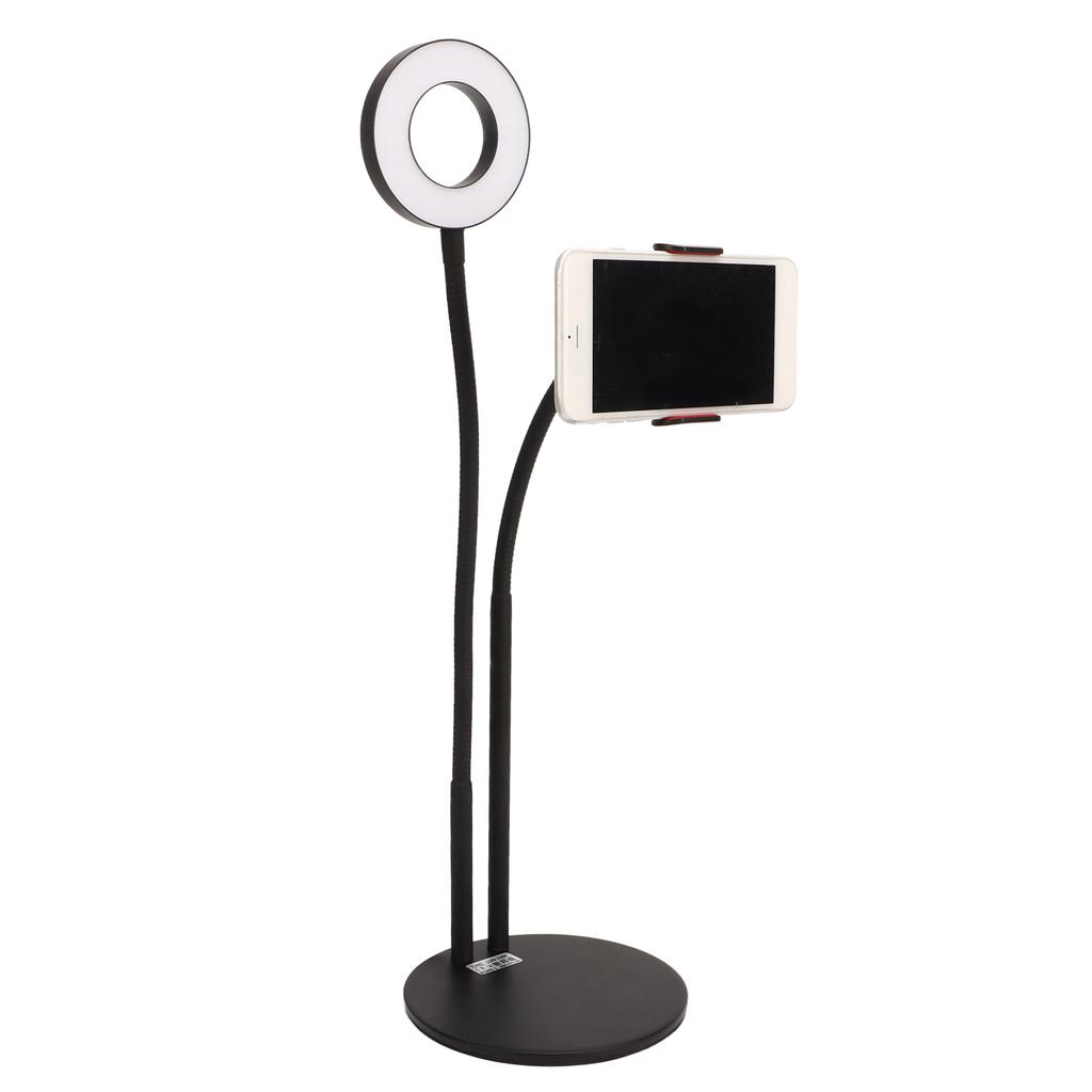 Selfie Ring Ligh Dimmable 3 Color Temperature Desktop LED Circle Light with Stand For Live