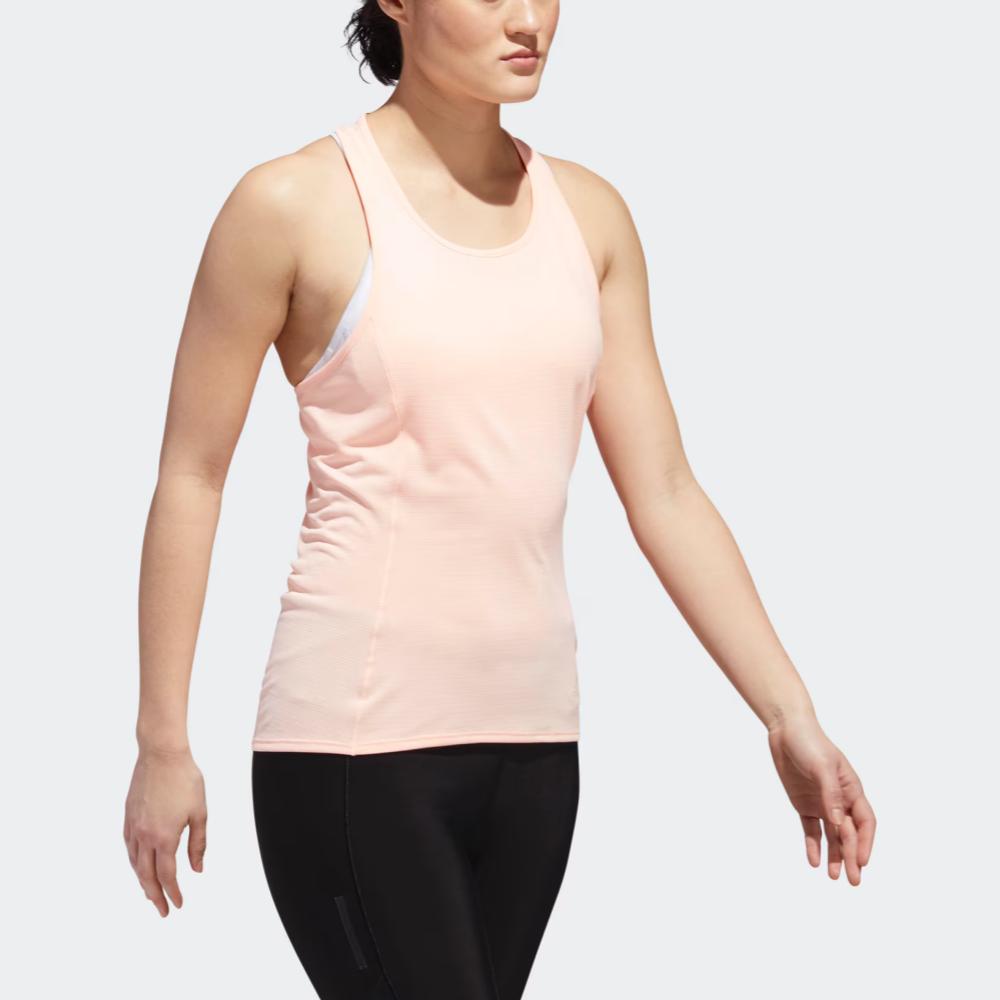 adidas 19 Supernova Tank однотонный круглый вырез без рукавов жилет женский топ прозрачно-оранжевый DJ3600