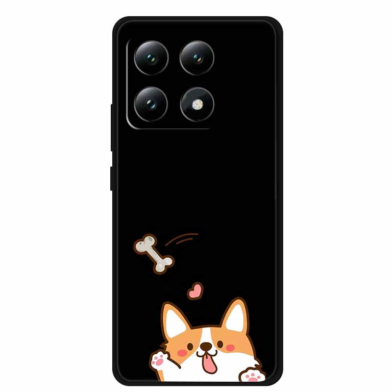 For Xiaomi 15T 5G Black Protection Scenery Printed Soft Silicone Bumper for Xiaomi 15T Pro 5G Cloud Planet Painted Bumper Coque