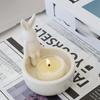 Nordic Style Cartoon Animal Candle Holder Ceramic Tealight Holder INS Desktop Candelabrum  Holiday